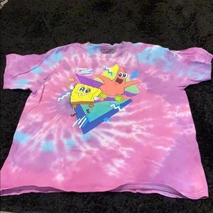 SpongeBob Squarepants Tie Dye Graphic T-shirt